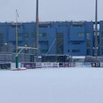 Max Aicher Stadion im Schnee