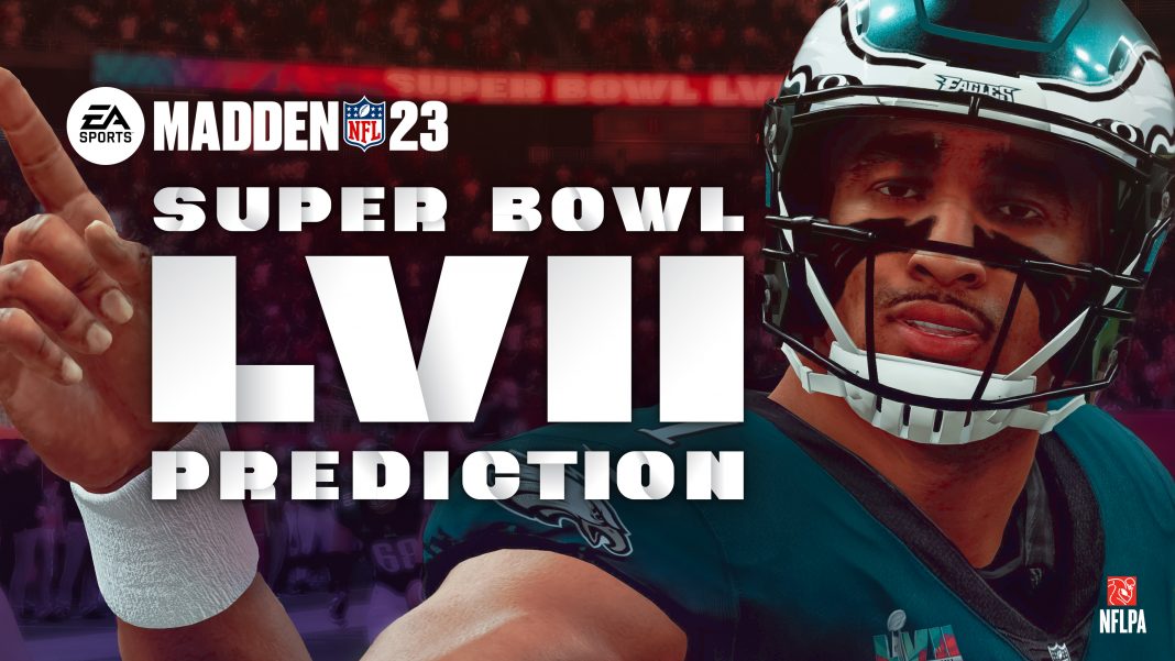 Madden NFL 23 predicts the Philadelphia Eagles to win Super Bowl LVII 31 to 17 over the Kansas City Chiefs (Graphic: Business Wire)