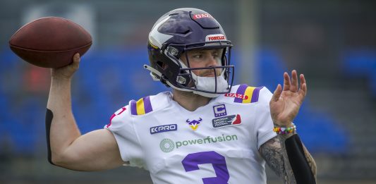 Vienna Vikings QB Ben Holmes